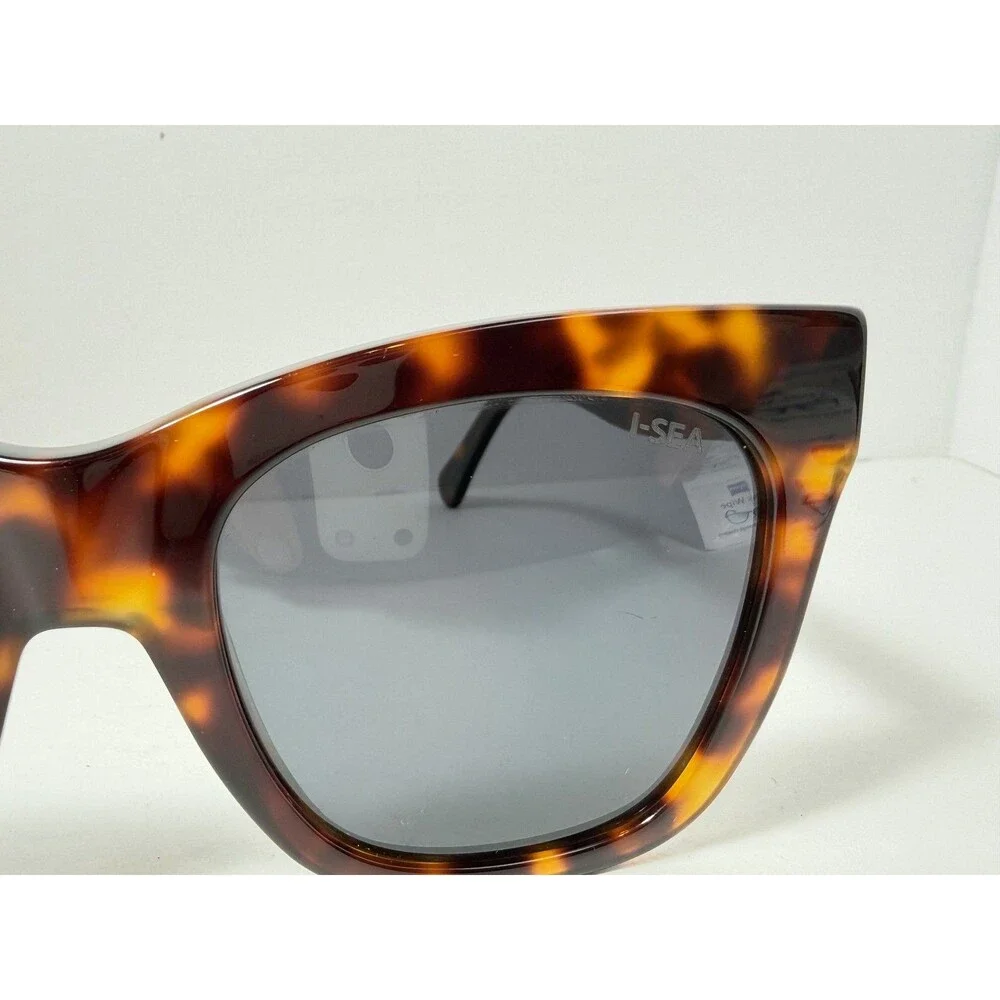 I-SEA Billie Women's Sunglasses Tortoiseshell Frame Gray Lenses